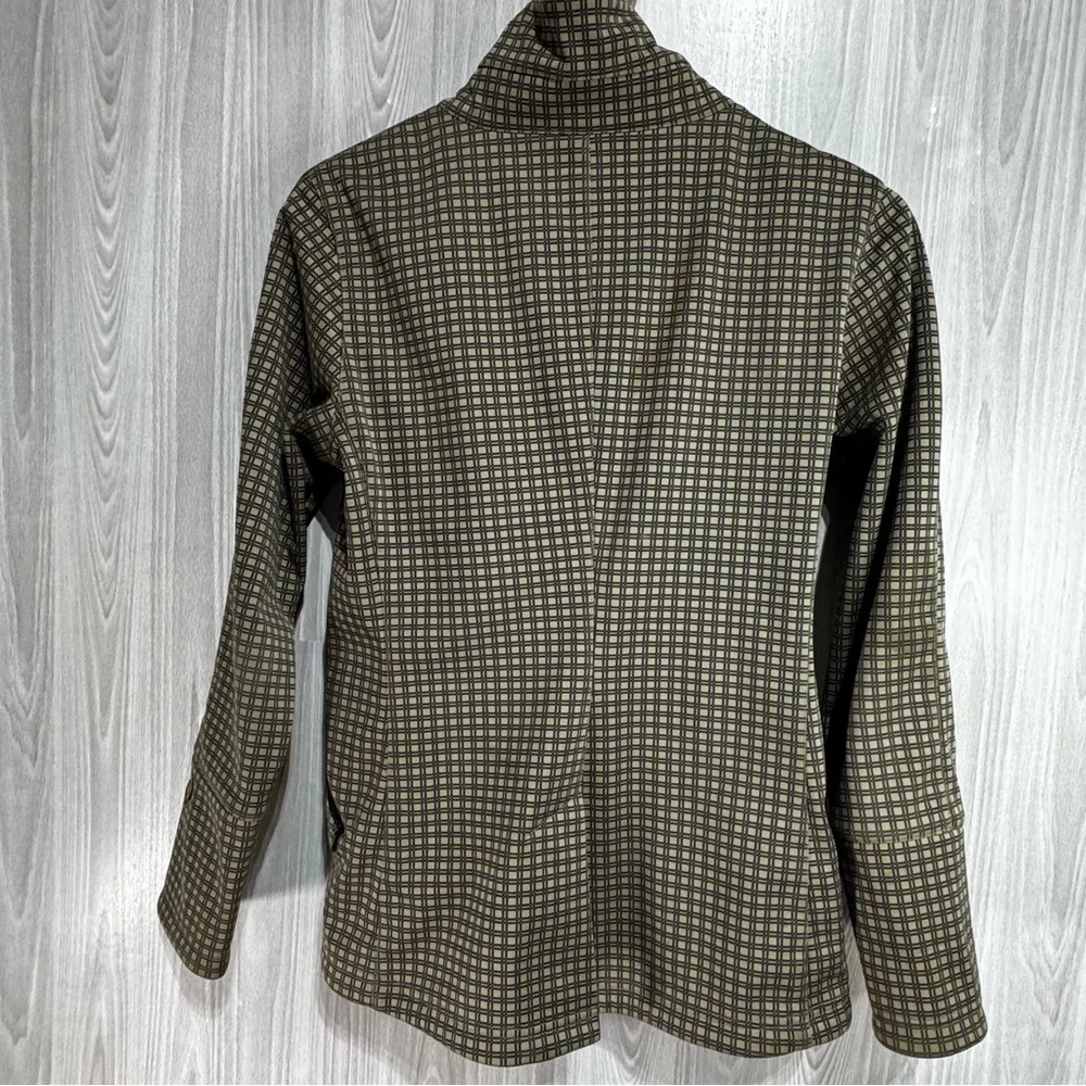 Kerrits Equestrian Softshell Riding Plaid Jacket Zip‎ Water Resistant Women’s S